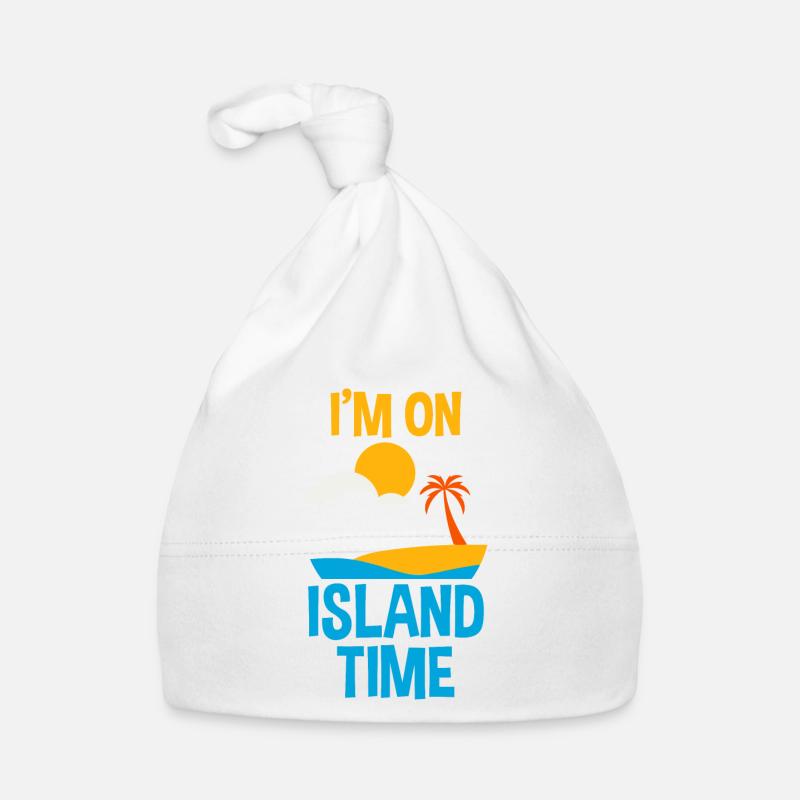 I'm On Island Time Organic Baby Cap