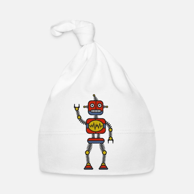 Robot Organic Baby Cap