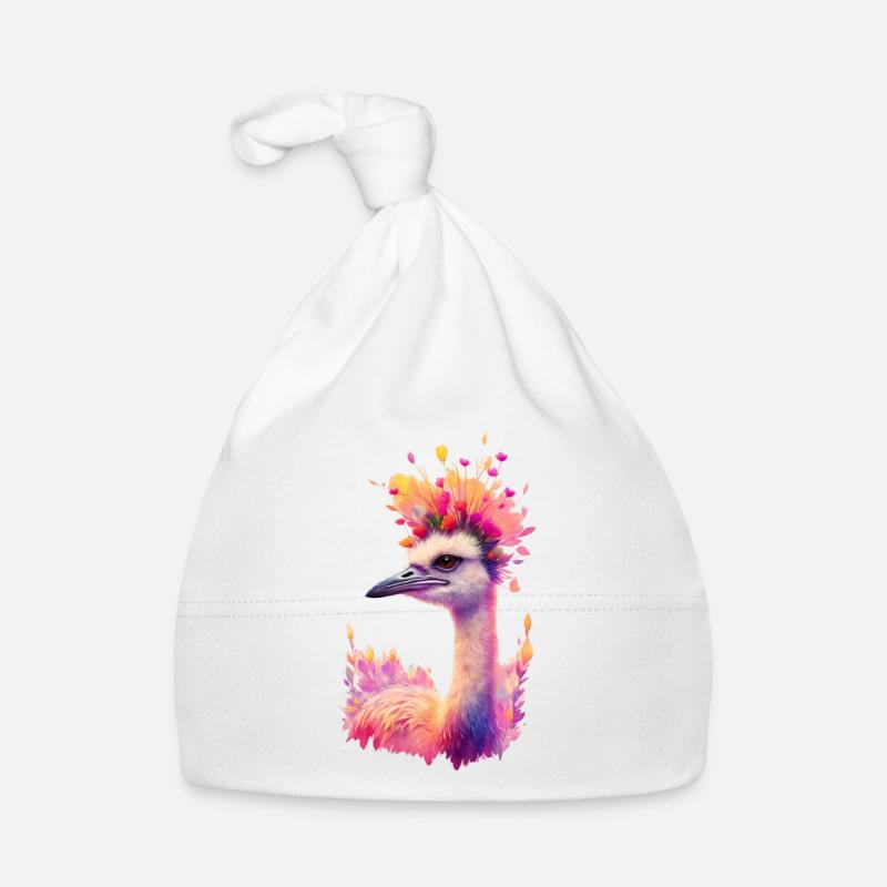 Kranich Baby Bio-Mütze