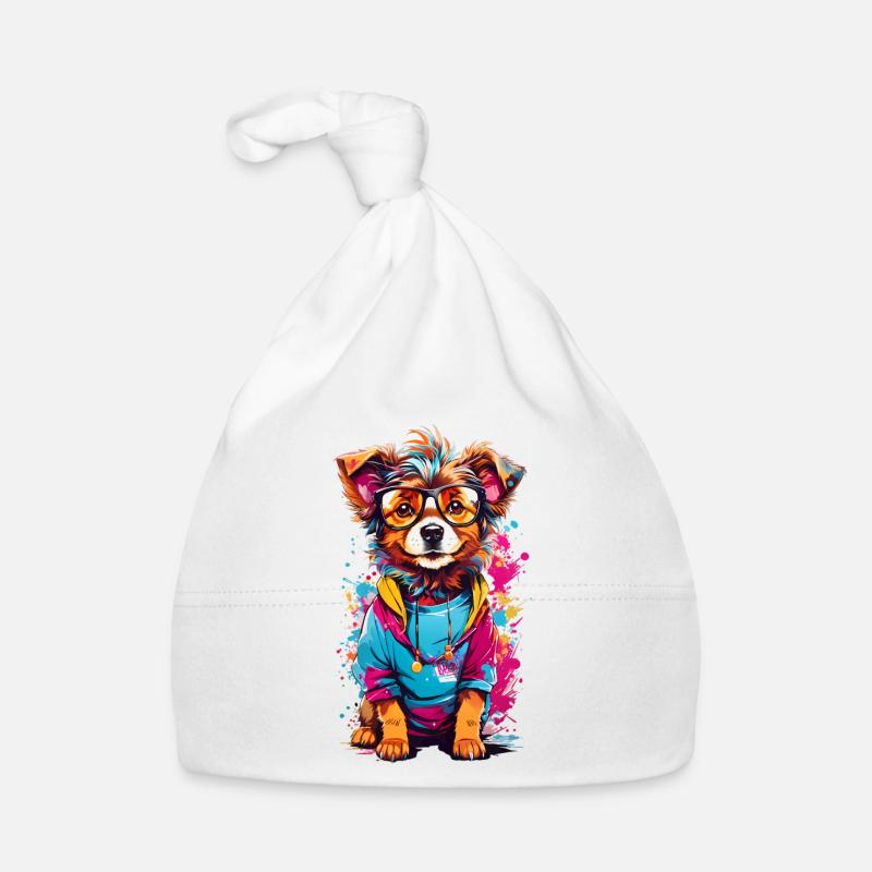 Cute dog Organic Baby Cap