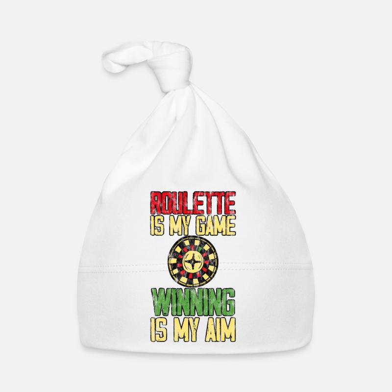 La roulette est mon jeu gagner est mon objectif 3 Bonnet bio Bébé