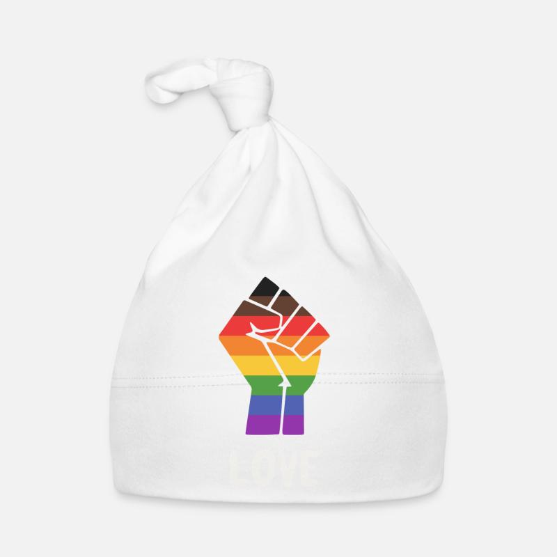 Liebe Alternative Stolz Faust Design für Equality Baby Bio-Mütze