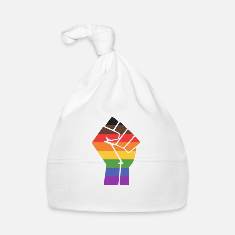 Pride Alternative Pride Fist Design for Equality Organic Baby Cap