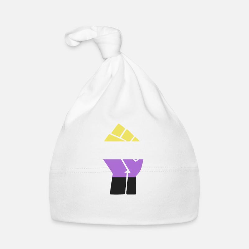 Liebe Nonbinary Pride Faust Design für Equality Baby Bio-Mütze