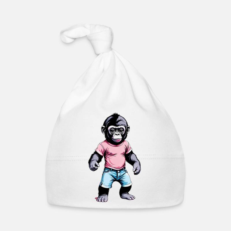 Gorilla Boxer Boxen Baby Bio-Mütze