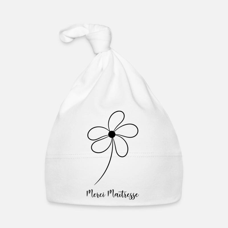 MAÎTRESSE. MERCI. MERCI MAÎTRESSE. MAITRESSE - Bonnet bio Bébé - blanc