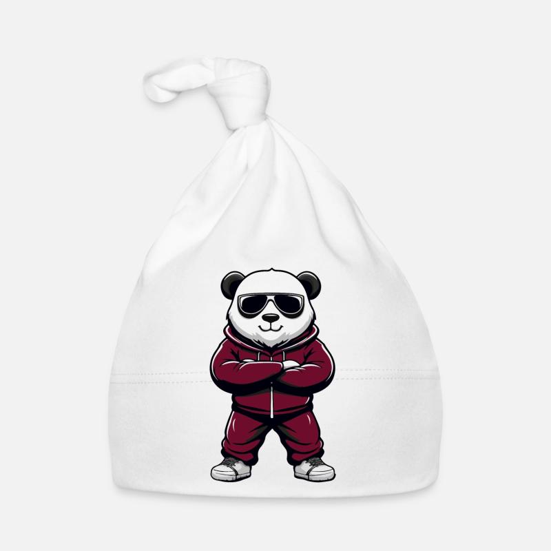 Panda Cool Comic Organic Baby Cap