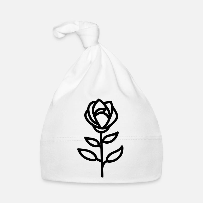 Fleur rose Bonnet bio Bébé