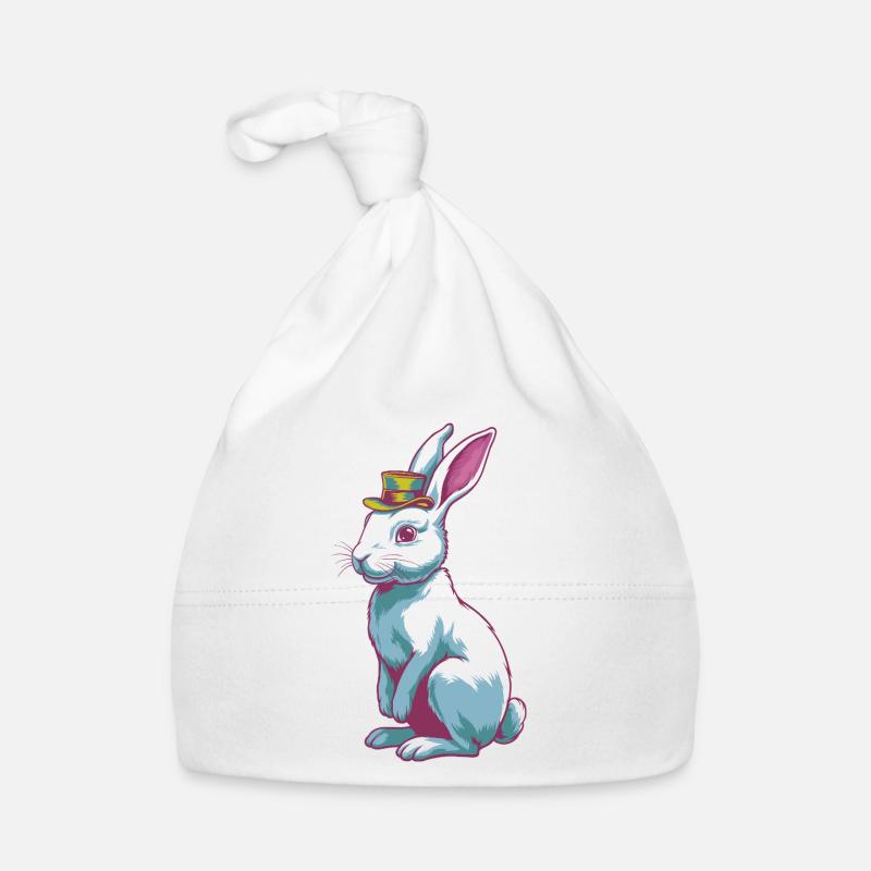 Lapin avec chapeau Bonnet bio Bébé