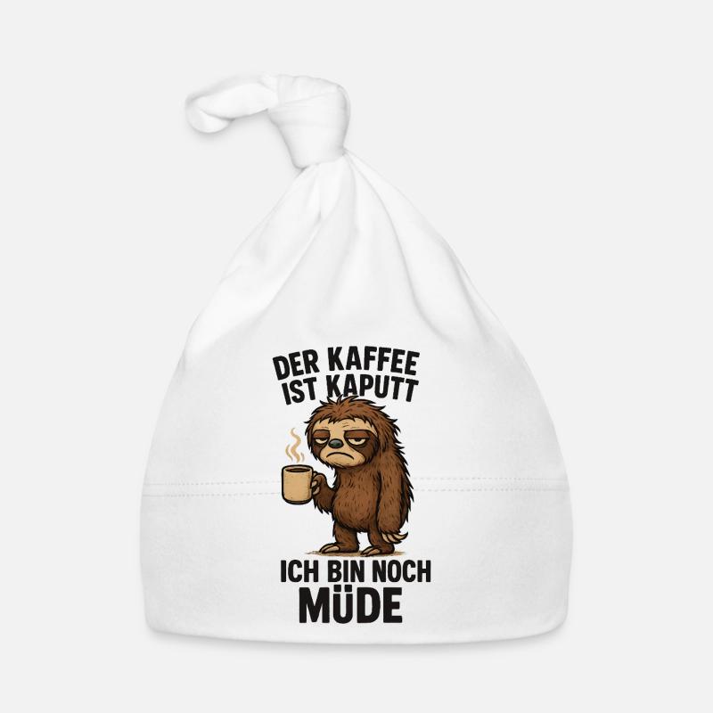 Le café est cassé Je suis encore fatigué Bonnet bio Bébé
