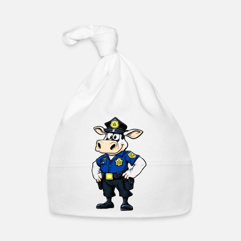 Cows Police Organic Baby Cap