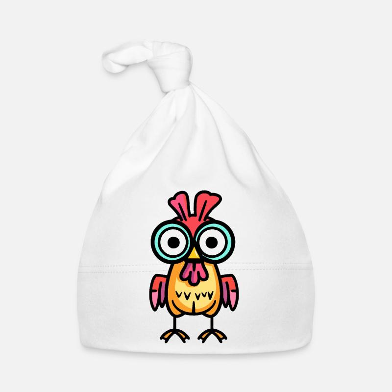 Poulet Halloween Bande Dessinée Drôle Bonnet bio Bébé