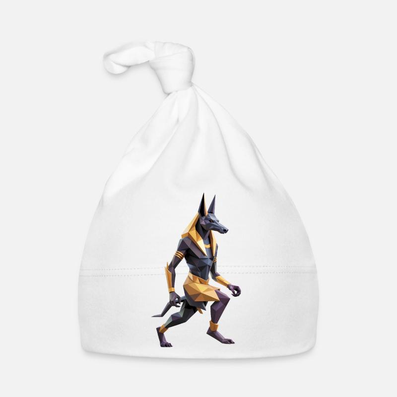 Anubis - Cool Low Poly Logo Organic Baby Cap