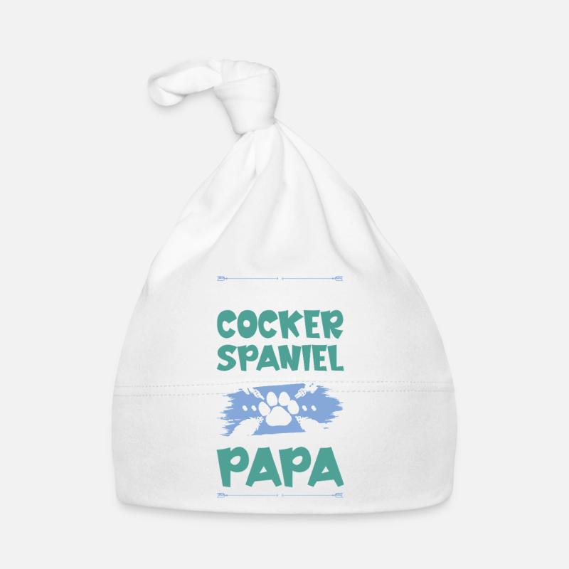 cocker spaniel hunde papa Baby Bio-Mütze