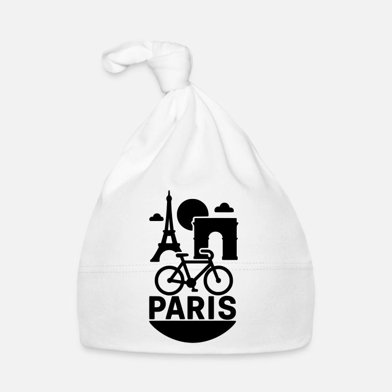 paris silhouette Baby Bio-Mütze