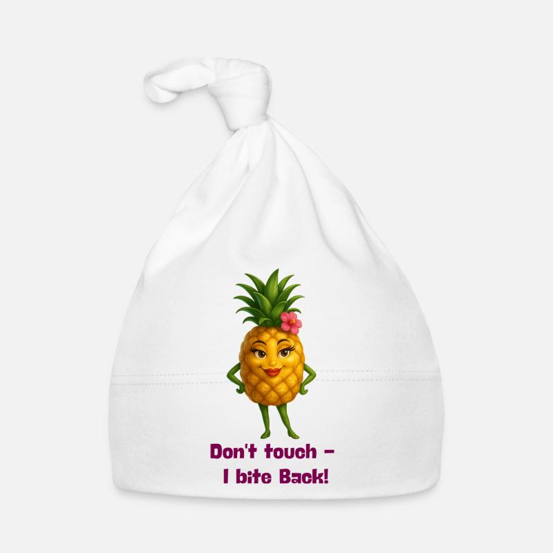 Don't touch pineapple Organic Baby Cap