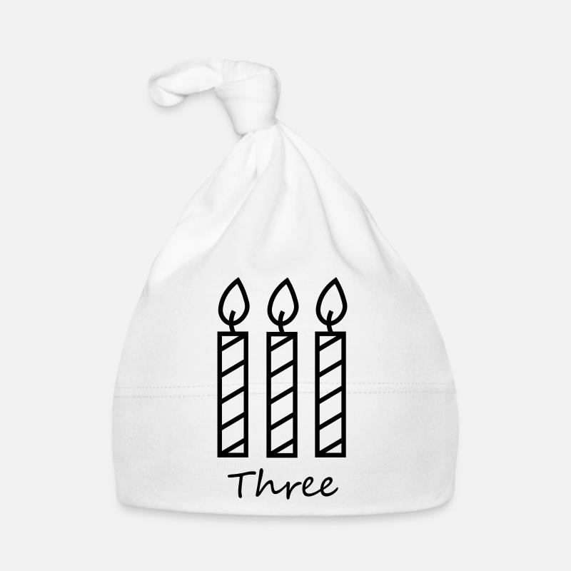 Three candles Organic Baby Cap