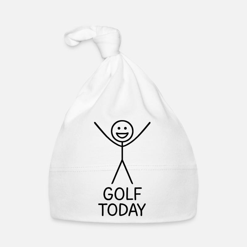 Golf Today Golfer Humor Gift Idea Golfer Organic Baby Cap