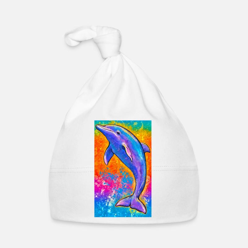 dolphin Organic Baby Cap