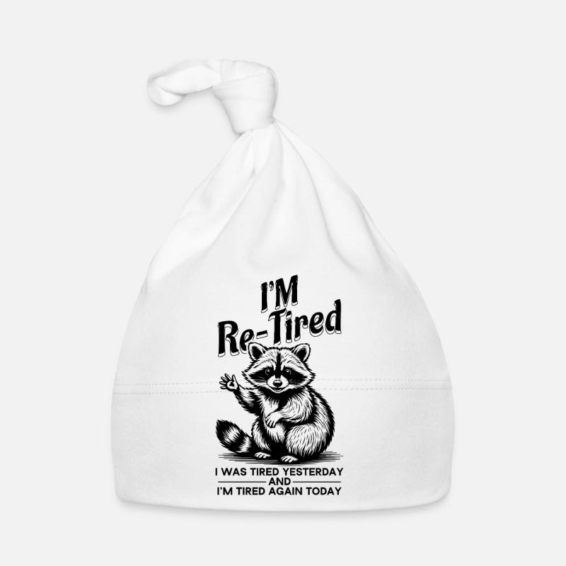 Ich bin gestern müde, müde, und heute bin ich müde. Lustig. Baby Bio-Mütze