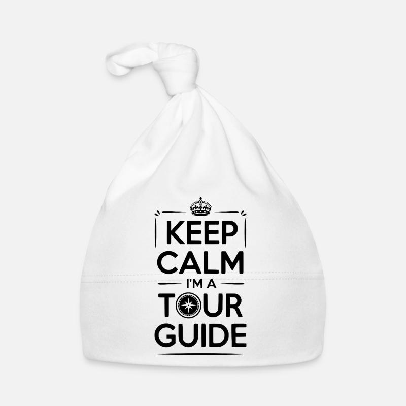 Keep Calm I'm a Tour Guide Organic Baby Cap