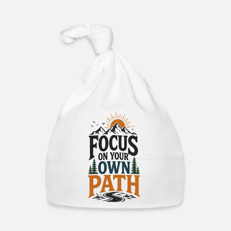 Focus your own path Organic Baby Cap