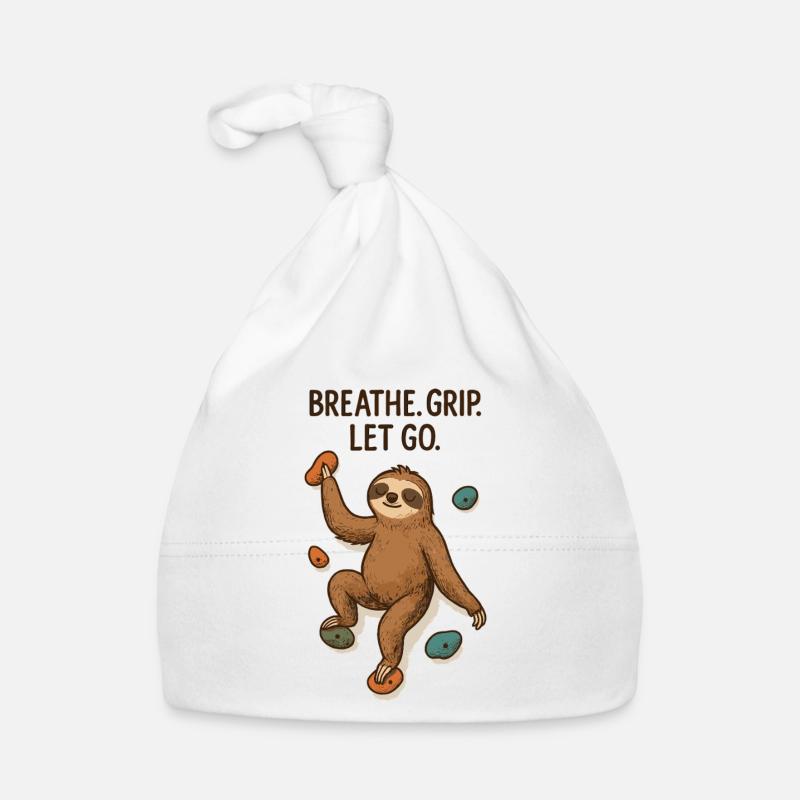Zen Sloth: Grip Let Go Climbing Organic Baby Cap