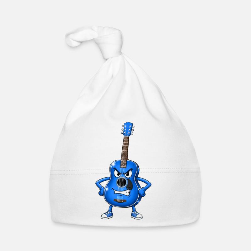 Guitar evil eye Organic Baby Cap