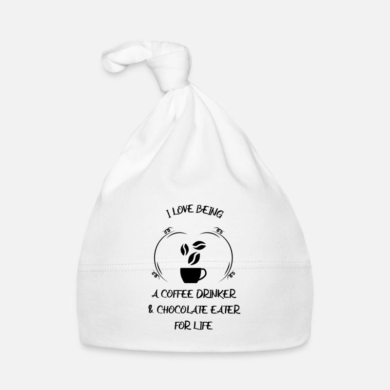 Kaffee Espresso Käffchen & Schokolade Baby Bio-Mütze