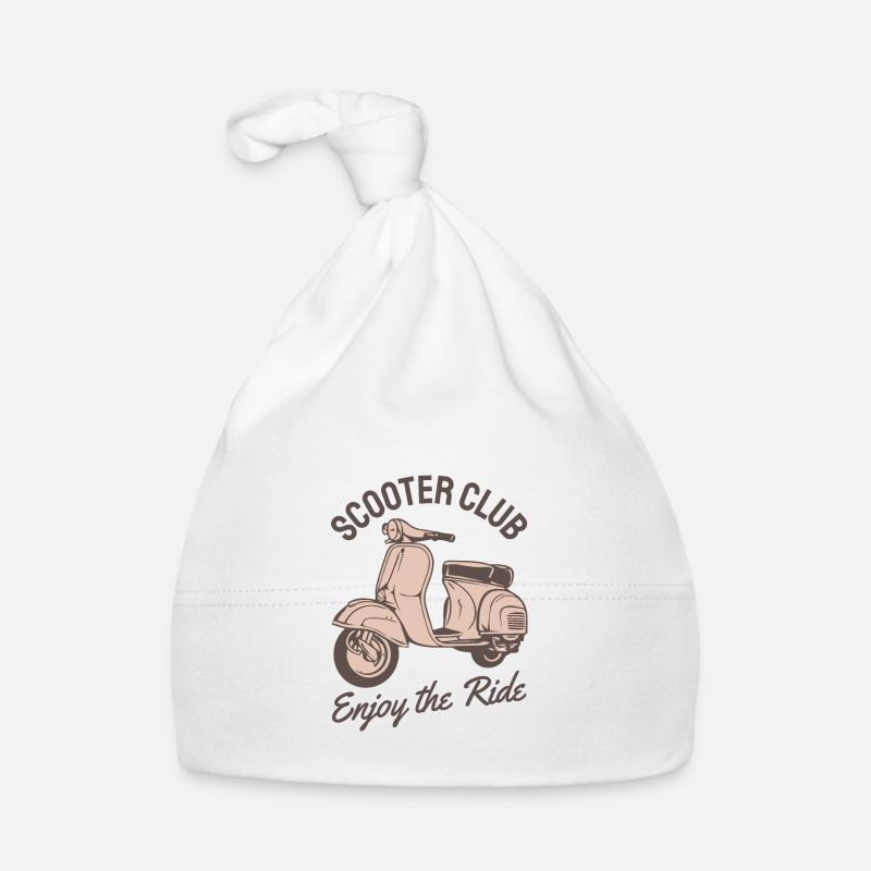 Motorroller Roller Rollerfahrer Geschenk Baby Bio-Mütze