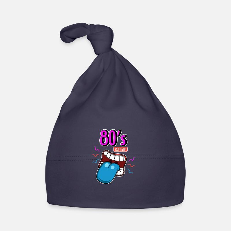 80s forever 80s symbol gift Organic Baby Cap