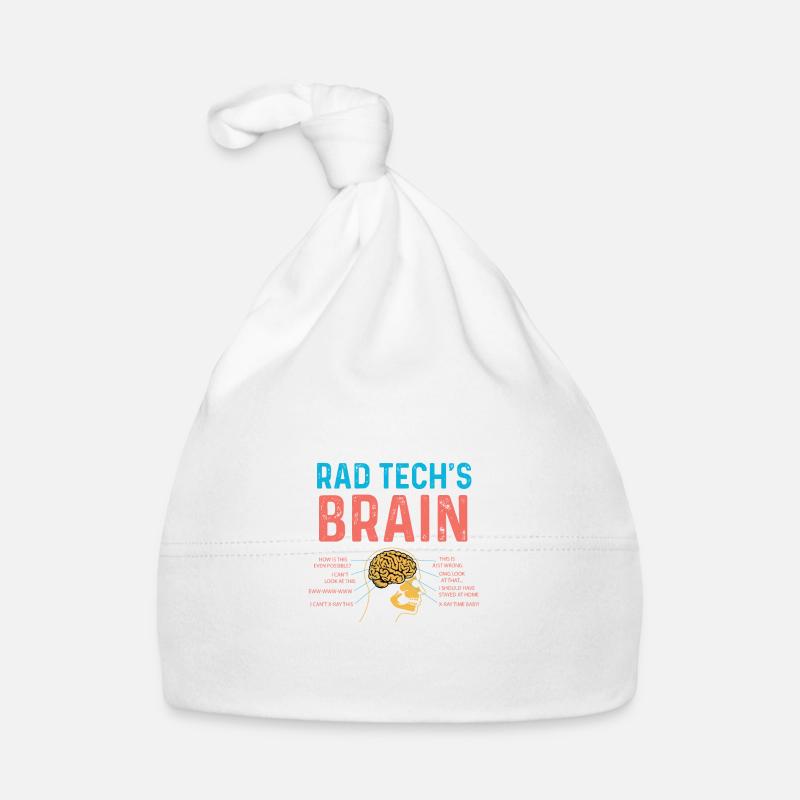 Rad Tech's Brain Radiologist Gift Organic Baby Cap