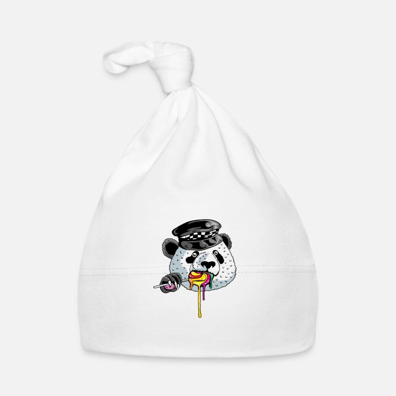 Panda Cop Policier Poison Bonnet bio Bébé