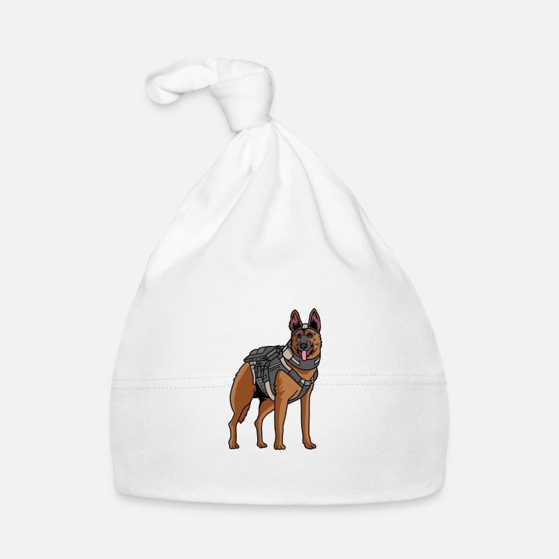 Polizeihund Polizist oder Polizist Gift Baby Bio-Mütze