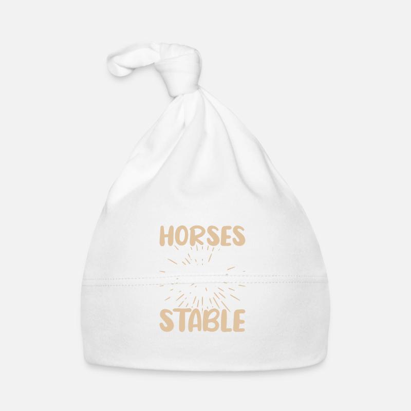 Horses keep me stable Organic Baby Cap