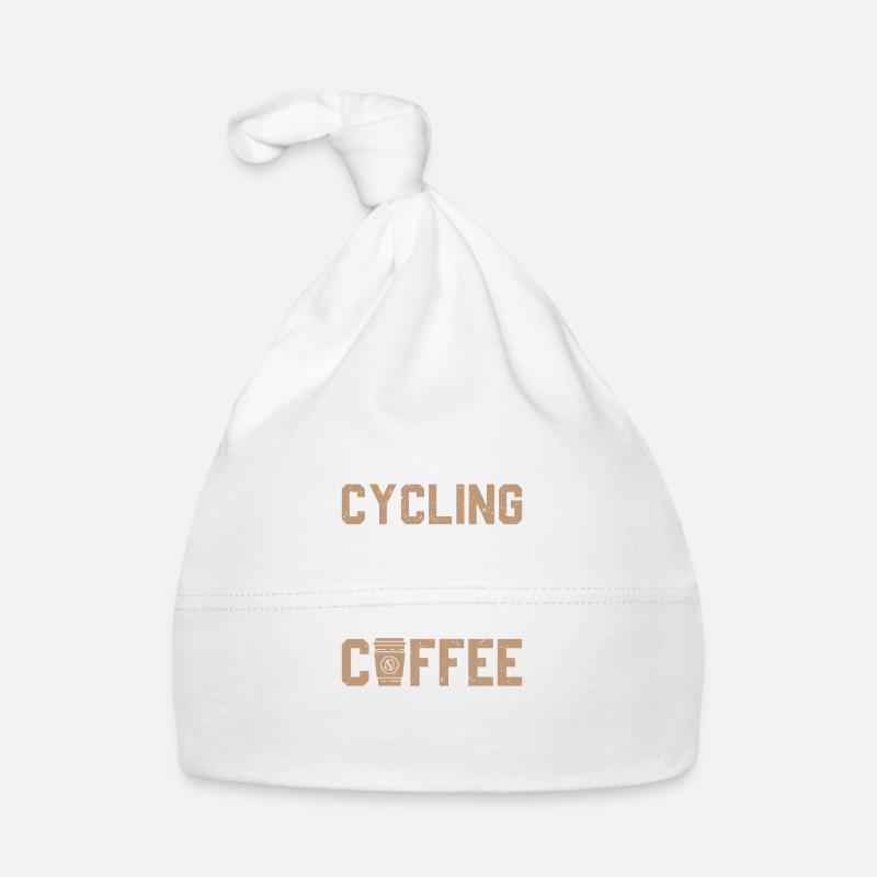 Cycling solves my problems, coffee solves the res Organic Baby Cap