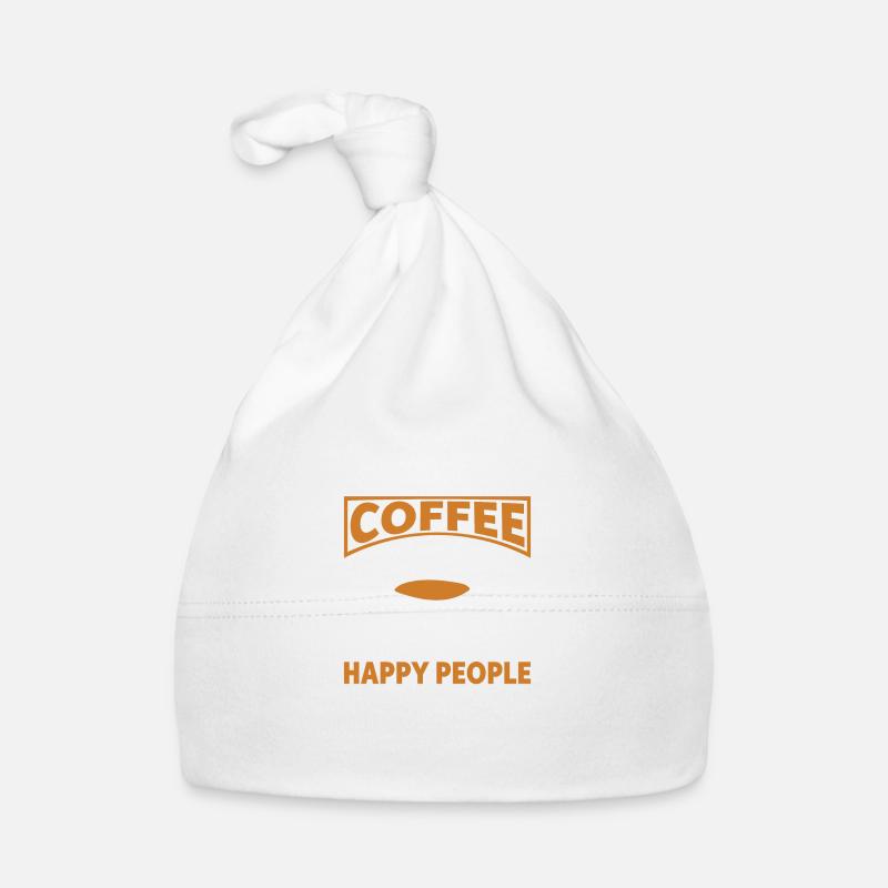 Kaffee macht mich glücklich, die Menschen nicht so Baby Bio-Mütze
