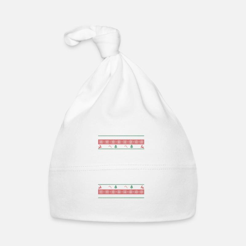 Snow Brainer Christmas Daddy Jokes Christmas Pu Organic Baby Cap