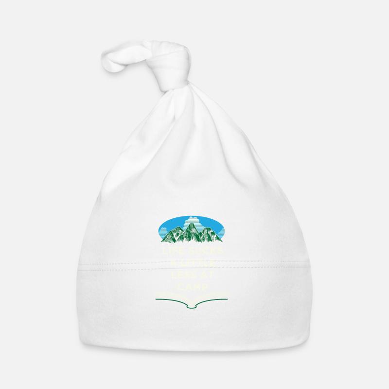 Little less in camp fun camping quotes humor Organic Baby Cap