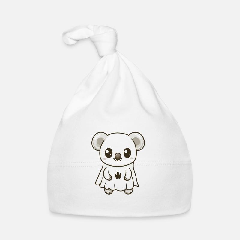 Koala Halloween Funny Ghost Organic Baby Cap