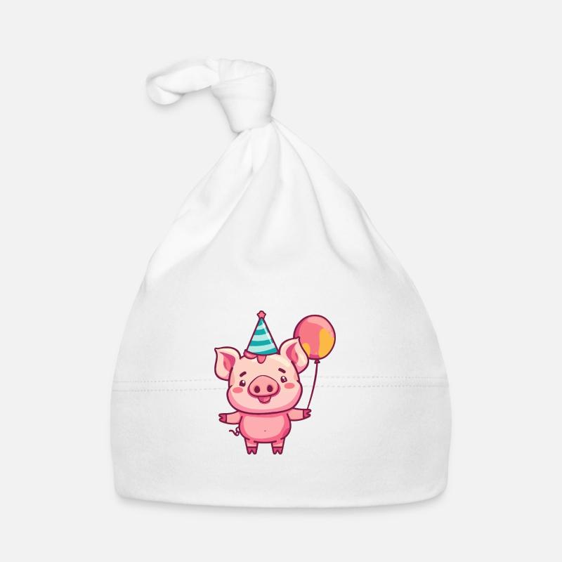 Cochon Anniversaire Bébé Bonnet bio Bébé
