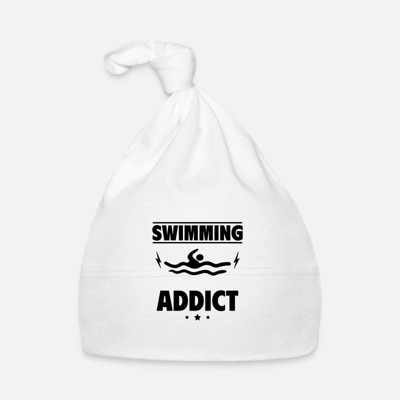 Addicted to swimming Organic Baby Cap