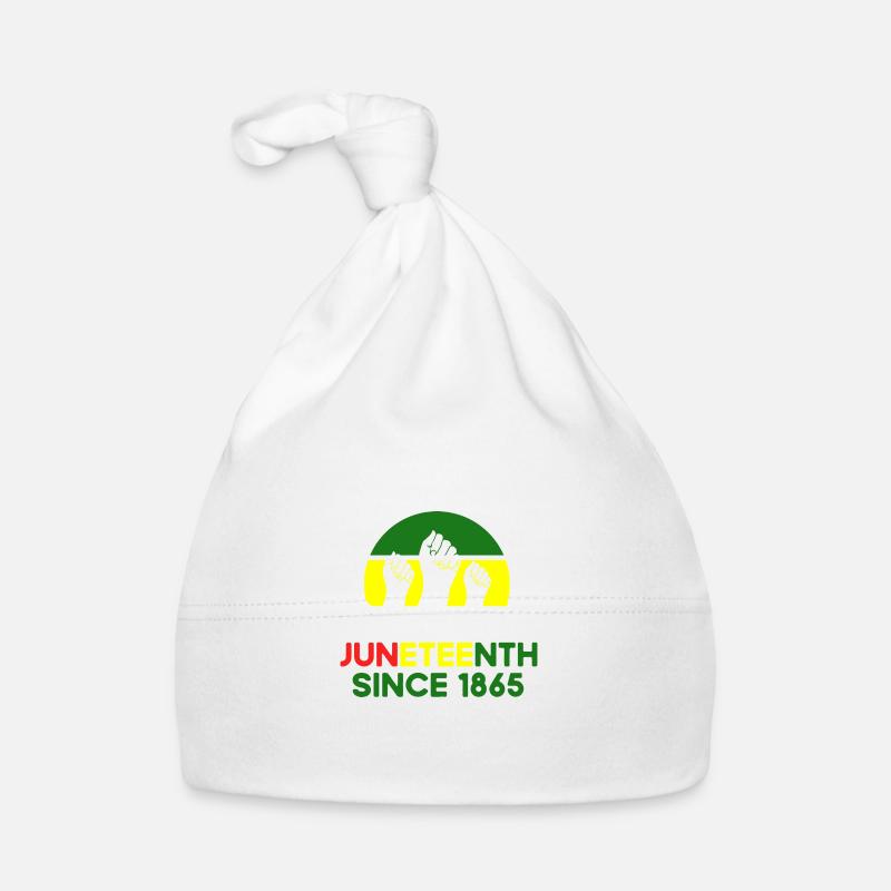 Freier depuis 1865 avec drapeau panafricain pour Juneteen Bonnet bio Bébé