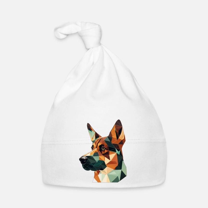 CHIEN DE BERGER - Bonnet bio Bébé - blanc