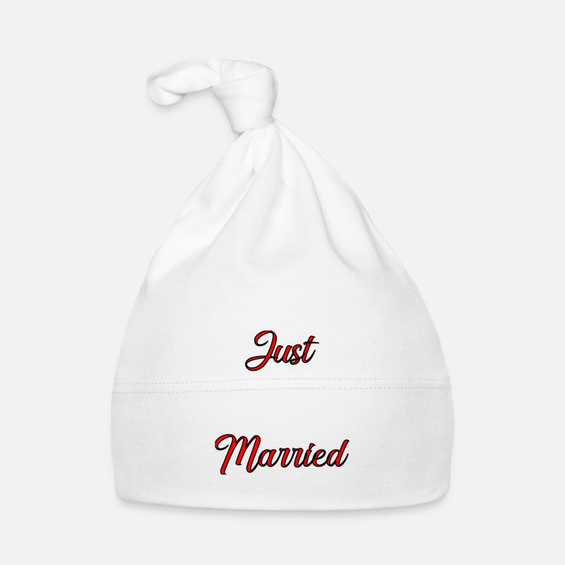 JUST MARRIED. VIVE LES MARIES. EVJF. Bonnet bio Bébé