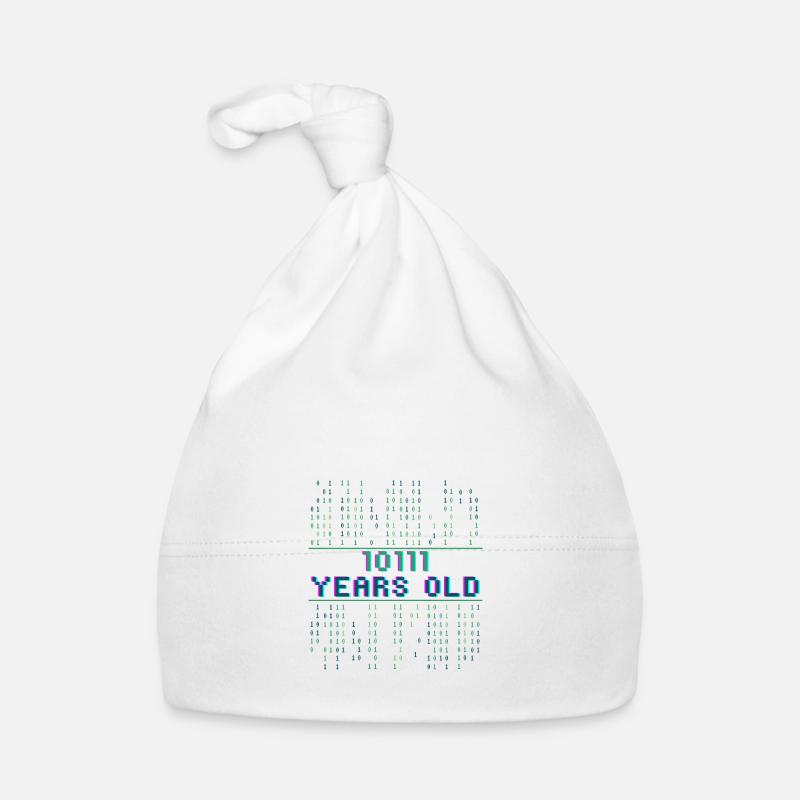 23. Geburtstag 23 Jahre alt Binärcode Coder Baby Bio-Mütze