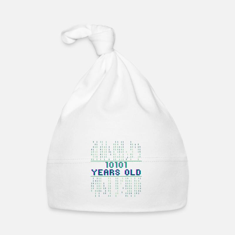 21. Geburtstag 21 Jahre alt Binärcode Informatik Baby Bio-Mütze