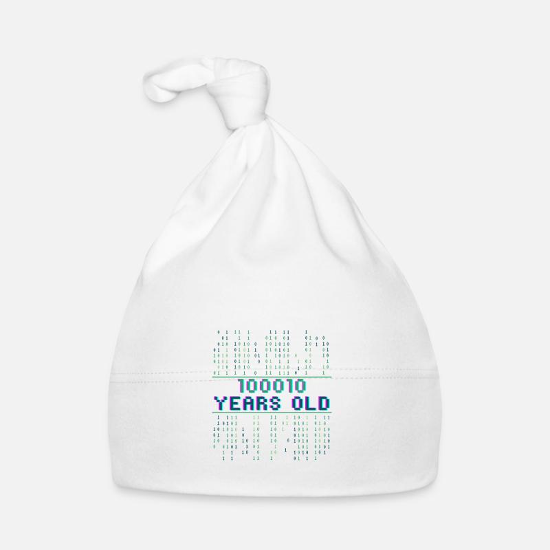 34. Geburtstag 34 Jahre alt Binärcode Informatik Baby Bio-Mütze