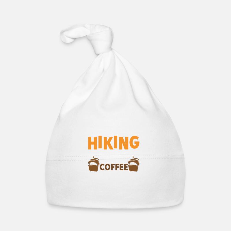 Hiking solves most problems that coffee solves Organic Baby Cap