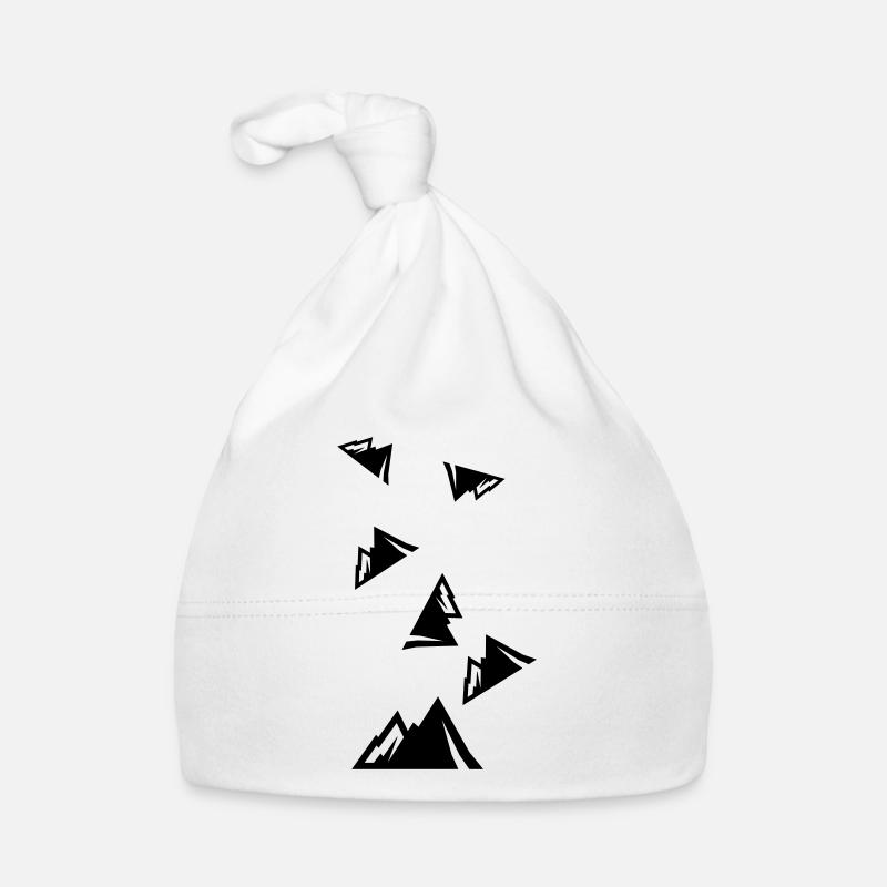 Mountains mountains icon Organic Baby Cap